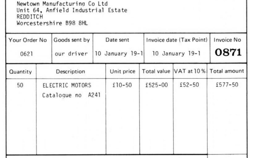 Dream Meaning of Invoice